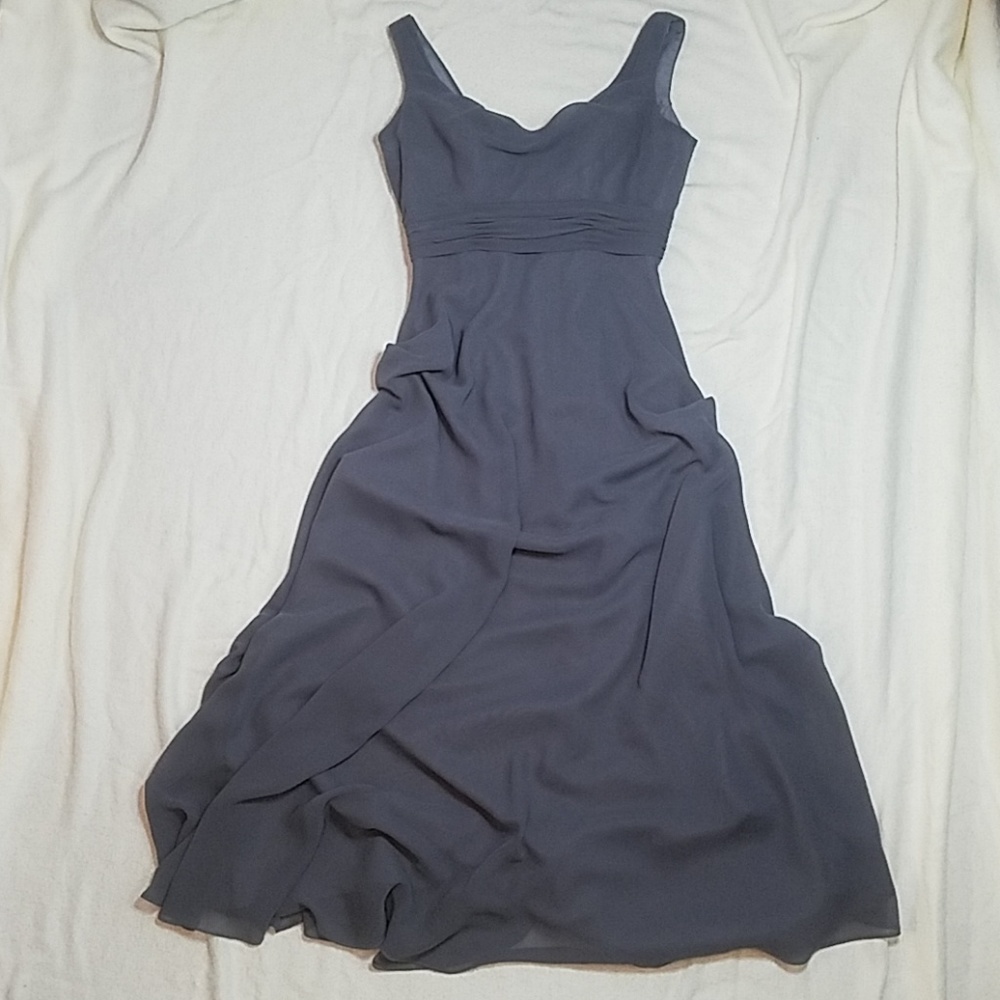 Allure bridals charcoal gray formal dress